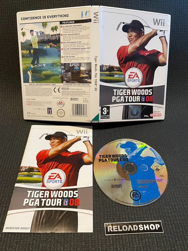 Tiger Woods PGA Tour 08 Wii (käytetty) CiB