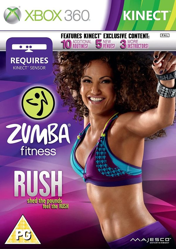 Zumba Fitness Rush Xbox 360 (käytetty) CiB