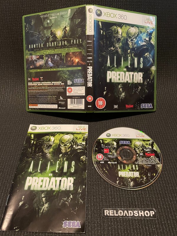 Aliens vs Predator Xbox 360 (käytetty) CiB