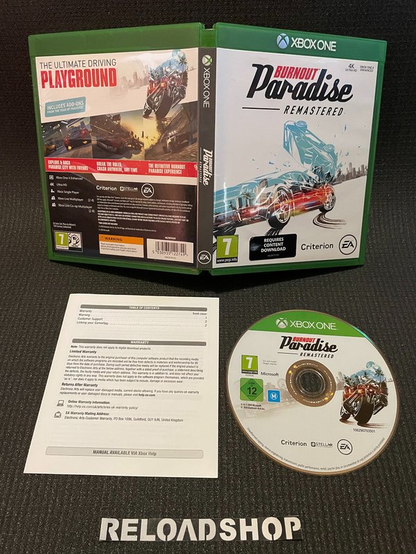 Burnout Paradise Remastered Xbox One (käytetty)