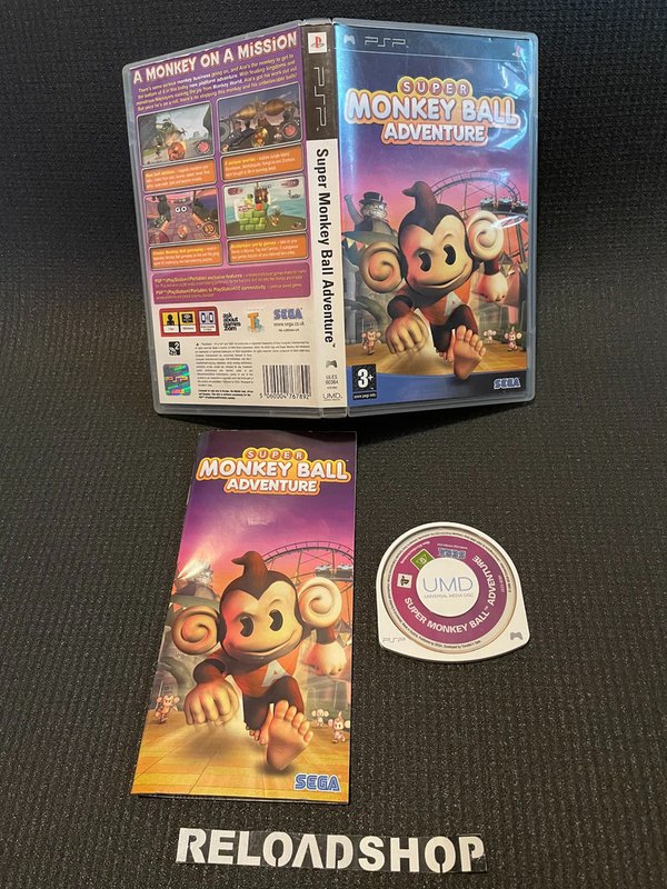 Super Monkey Ball Adventure PSP (käytetty) CiB