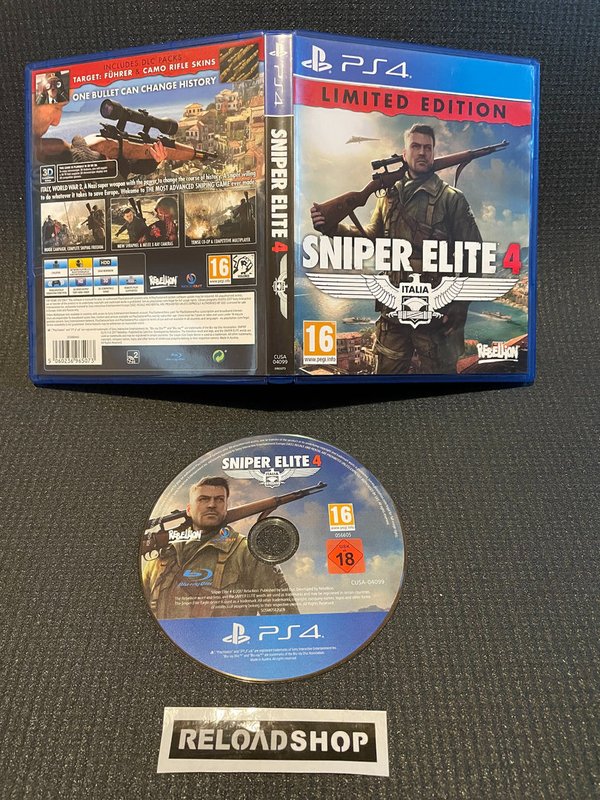 Sniper Elite 4 Limited Edition PS4 (käytetty)