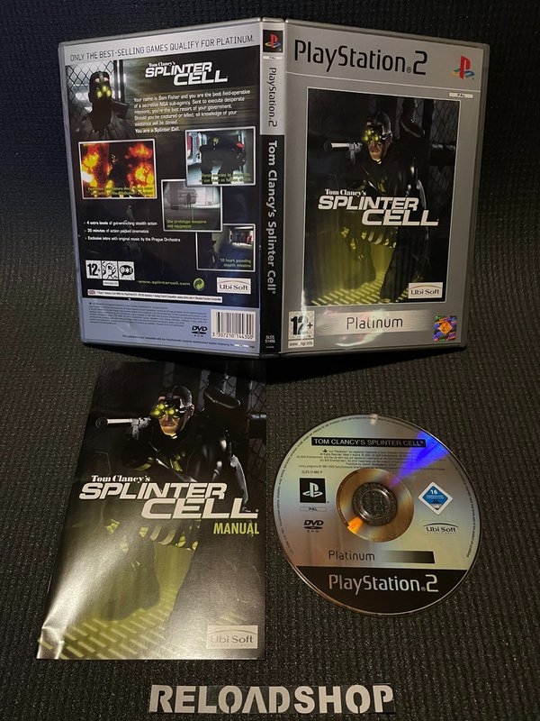 Tom Clancy's Splinter Cell Platinum PS2 (käytetty) CiB