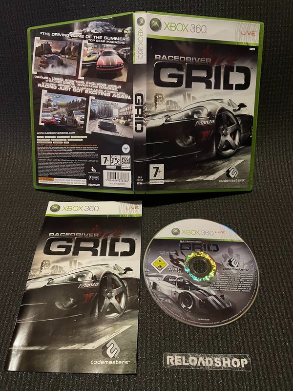 Racedriver Grid Xbox 360 (käytetty) CiB