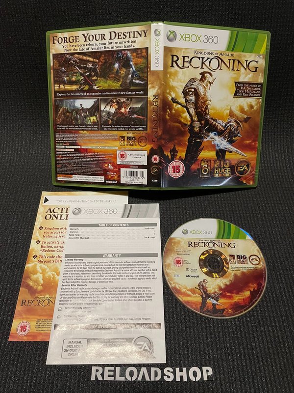 Kingdoms of Amalur Reckoning Xbox 360 (käytetty) CIB