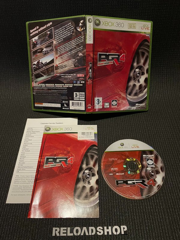Project Gotham Racing 4 Xbox 360 (käytetty) CiB