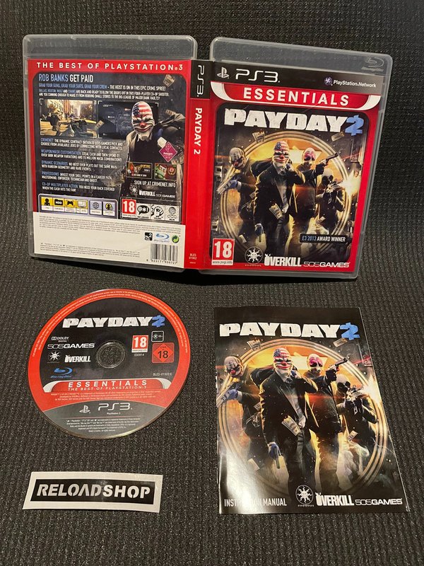 Payday 2 Essentials PS3 (käytetty)