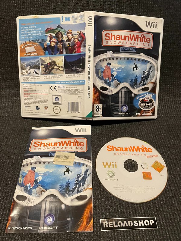 Shaun White Snowboarding Road Trip Wii (käytetty) CiB