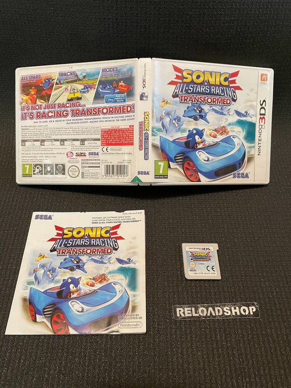 Sonic & All-Stars Racing Transformed 3DS (käytetty) CIB