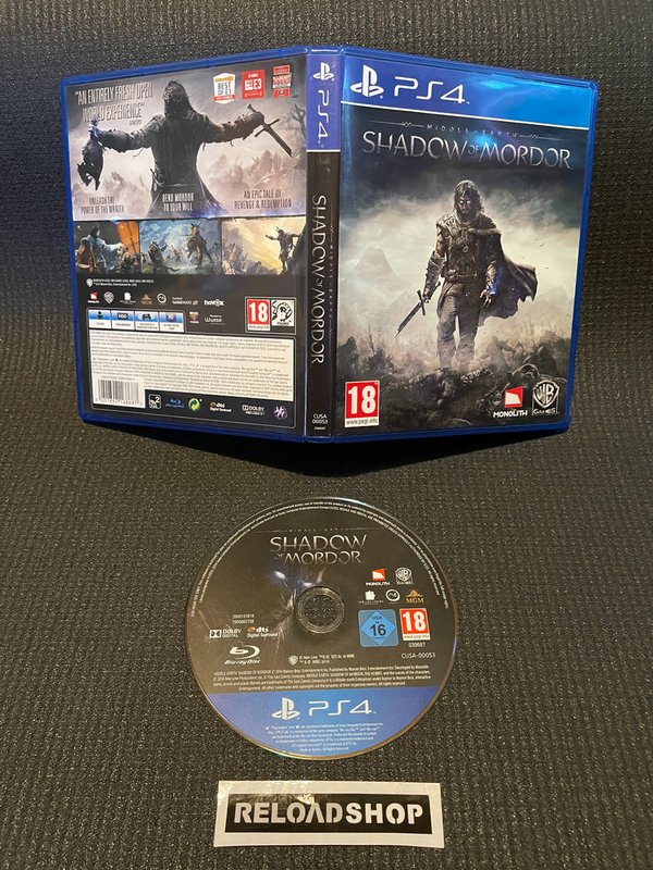 Middle Earth Shadow of Mordor PS4 (käytetty)