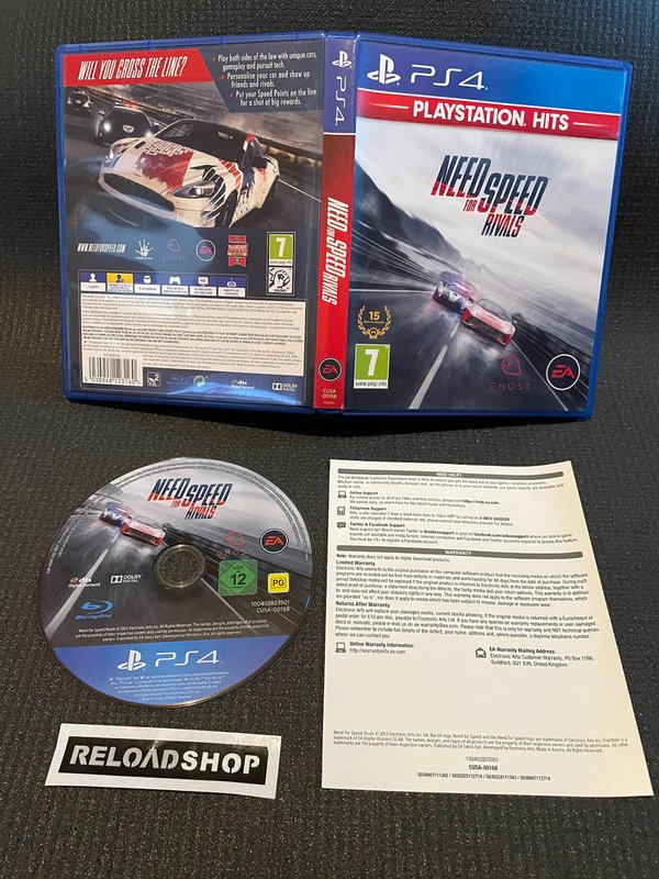 Need for Speed Rivals PlayStation Hits PS4 (käytetty)