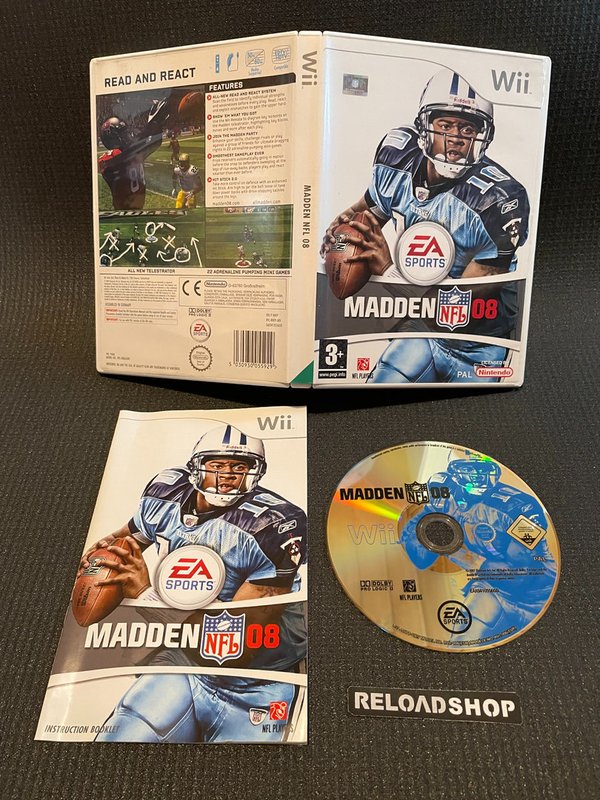 Madden NFL 08 Wii (käytetty) CiB
