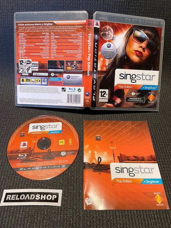 SingStar Pop Edition PS3 (käytetty) CiB