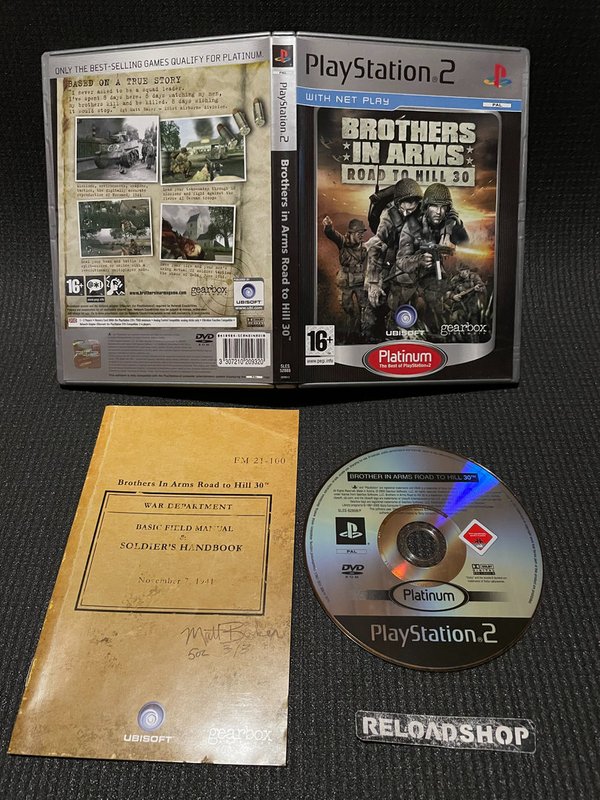 Brothers in Arms Road To Hill 30 Platinum PS2 (käytetty) - CiB