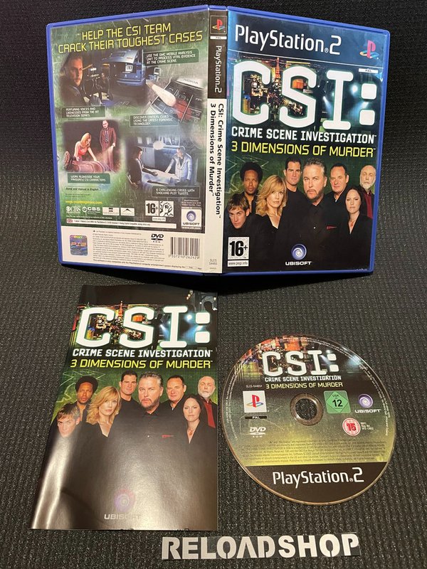 CSI 3 Dimensions of Murder PS2 (käytetty) CiB