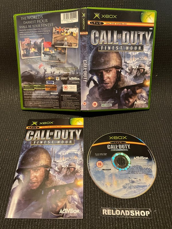 Call of Duty Finest Hour Xbox (käytetty) CiB