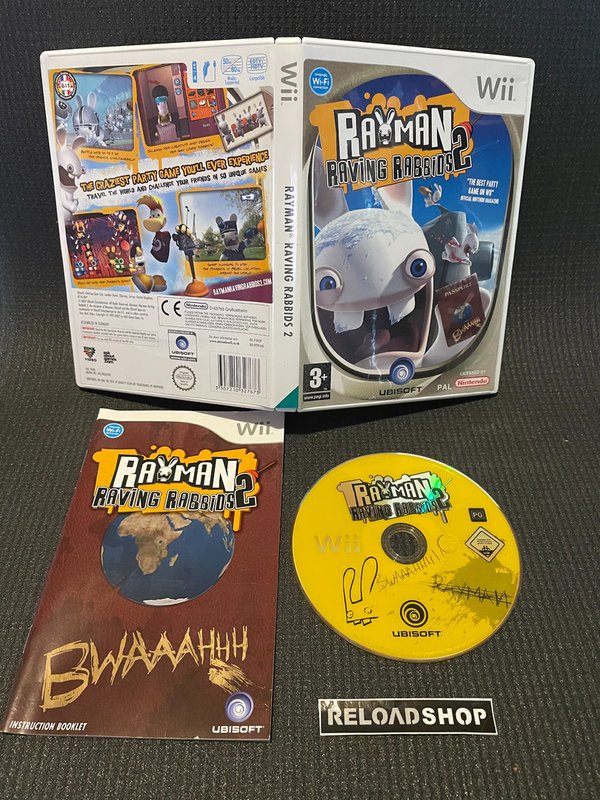 Rayman Raving Rabbids 2 Wii (käytetty) CiB