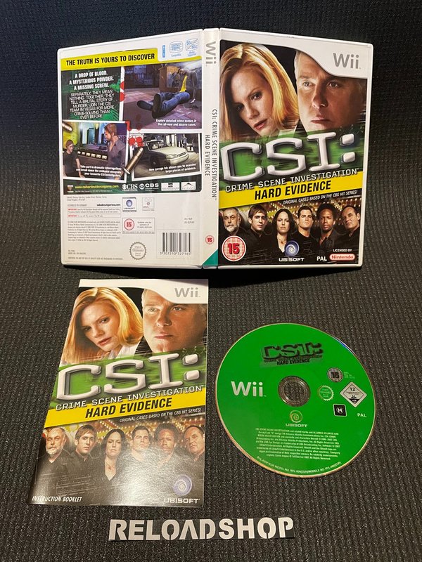 CSI Crime Scene Investigation - Hard Evidence Wii (käytetty) CiB