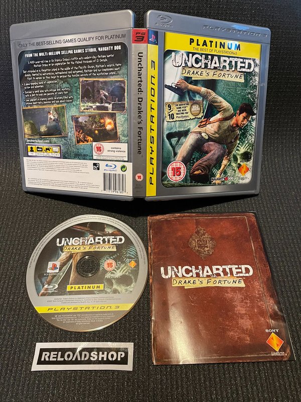 Uncharted Drakes Fortune Platinum PS3 (käytetty) CiB