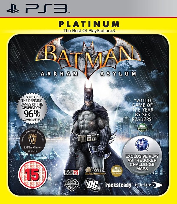 Batman Arkham Asylum Platinum PS3 (käytetty)