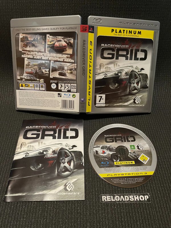 Race Driver GRID Platinum PS3 (käytetty) CiB