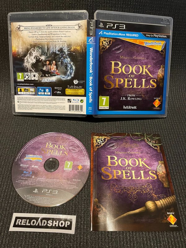 Wonderbook - Book of spells PS3 (käytetty) CiB