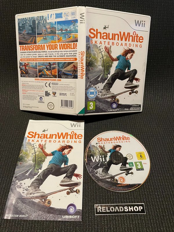 Shaun White Skateboarding Wii (käytetty) CiB