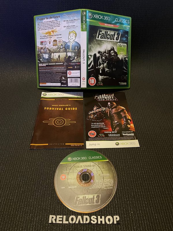 Fallout 3 - Classics Xbox 360 (käytetty) CiB