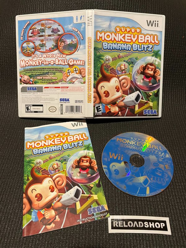 Super Monkey Ball Banana Blitz Wii (käytetty) US