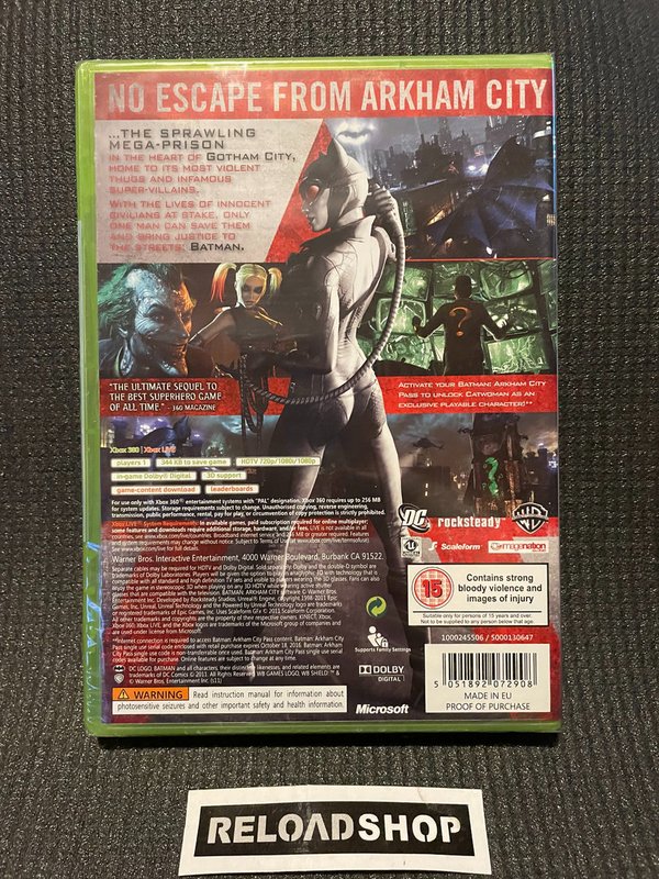 Batman Arkham City Xbox 360 - UUSI