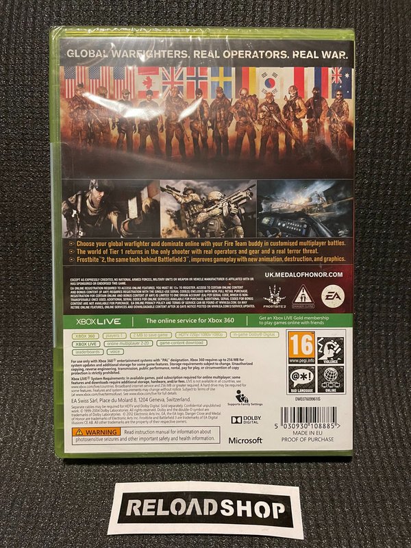 Medal Of Honor Warfighter Xbox 360 UUSI