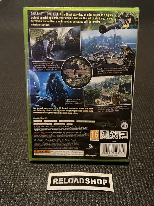 Sniper Ghost Warrior - Classic Xbox 360 UUSI
