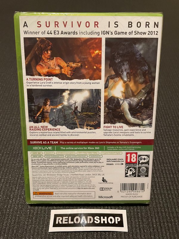 Tomb Raider Xbox 360 - UUSI
