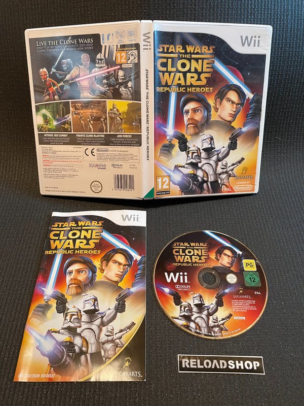 Star Wars The Clone Wars - Republic Heroes Wii (käytetty) CiB