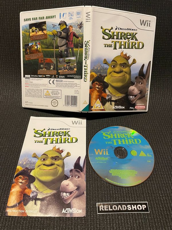 Shrek the Third Wii (käytetty) CiB
