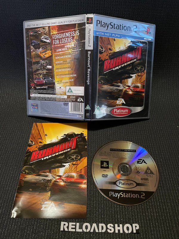Burnout Revenge Platinum PS2 (käytetty) CiB