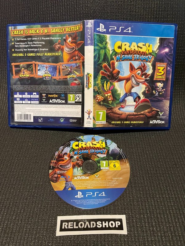 Crash Bandicoot N-Sane Trilogy PS4 (käytetty)