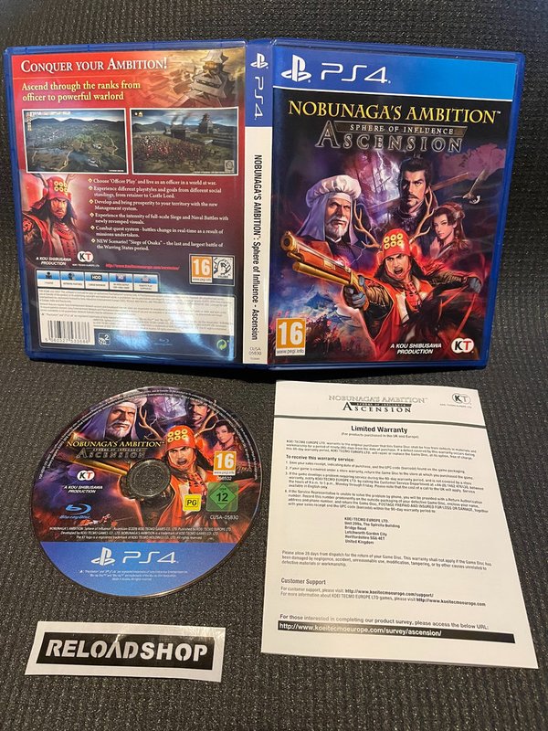 Nobunaga's Ambition Sphere of Influence - Ascension PS4 (käytetty)