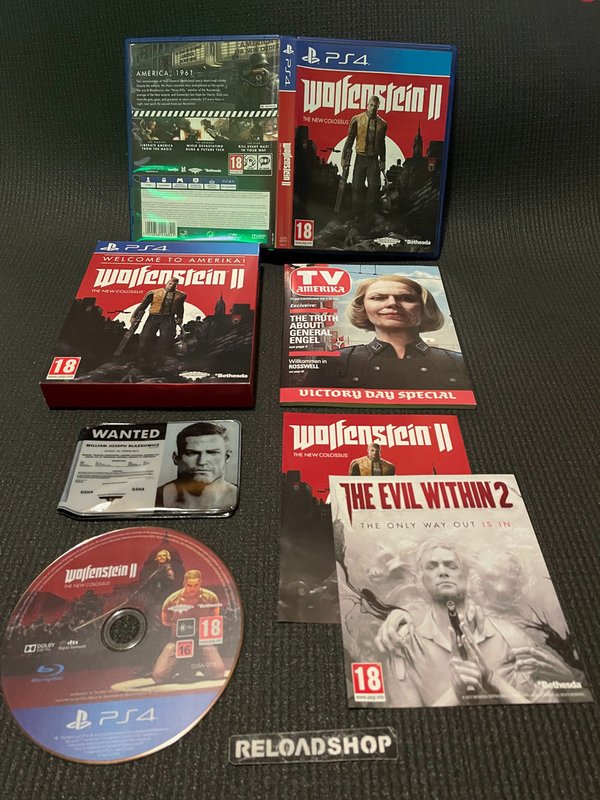 Wolfenstein II 2 The New Colossus Welcome to Amerika! PS4 (käytetty)