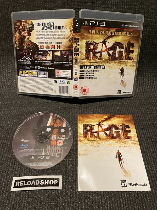 Rage Anarchy Edition PS3 (käytetty) CiB