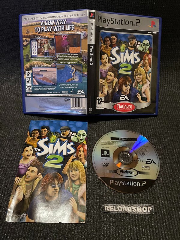 The Sims 2 Platinum PS2 (käytetty) CiB