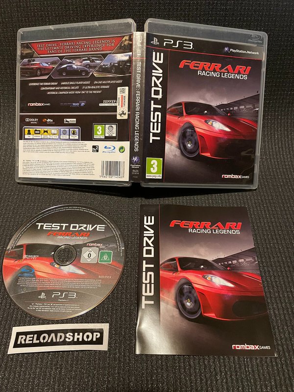 Test Drive  Ferrari Racing Legends PS3 (käytetty) CiB