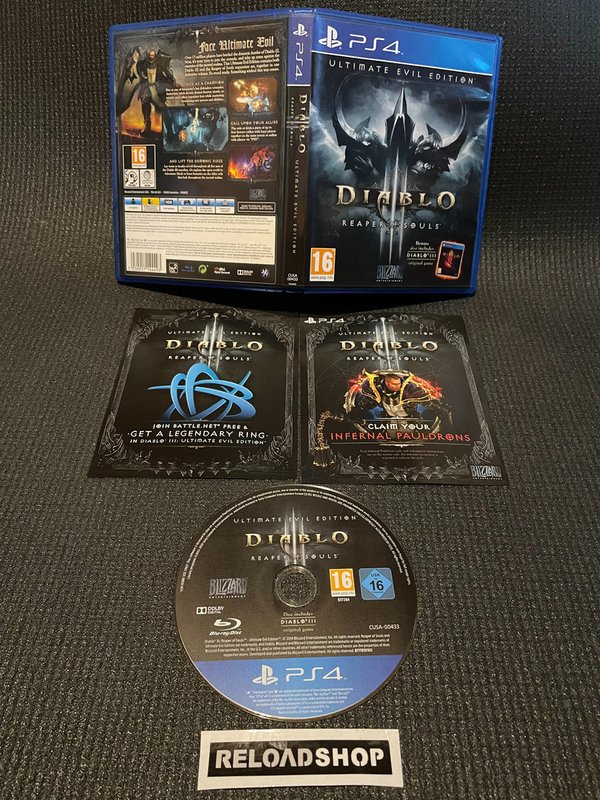 Diablo III Reaper of Souls Ultimate Evil Edition PS4 (käytetty)