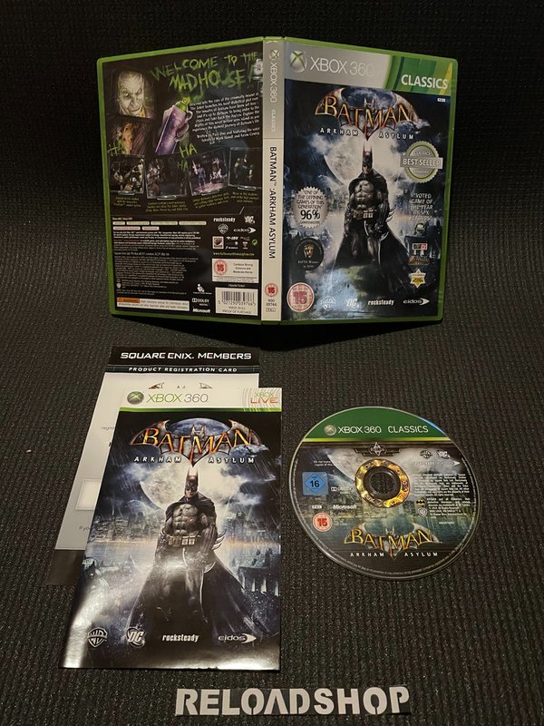 Batman Arkham Asylum - Classics Xbox 360 (käytetty) CiB