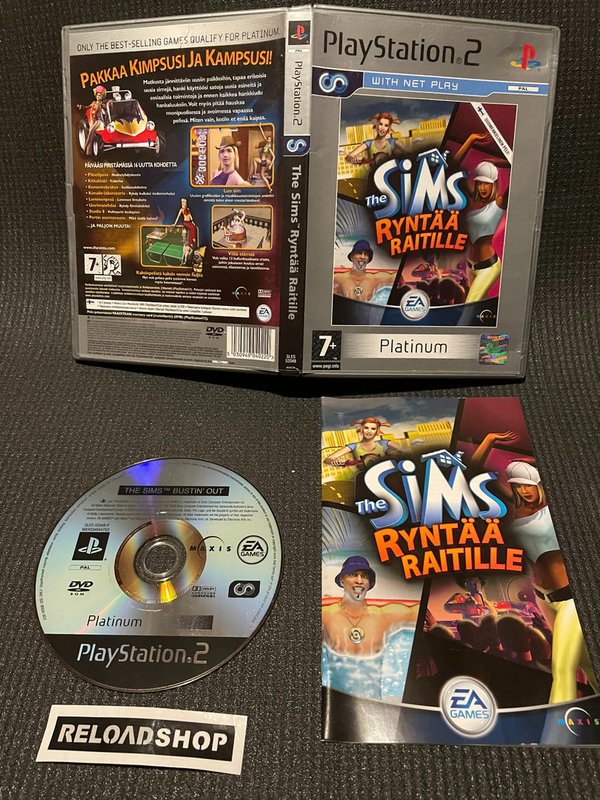 The Sims Ryntää Raitille Platinum PS2 (käytetty) CiB