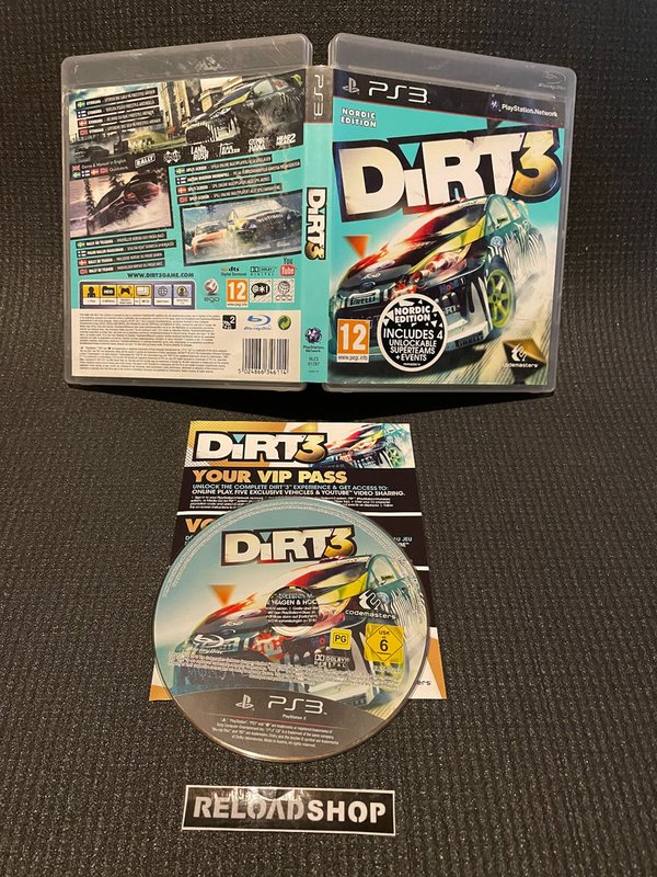 DIRT 3 - Nordic PS3 (käytetty)