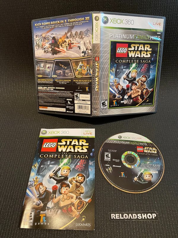 LEGO Star Wars The Complete Saga Platinum Familyhits Xbox 360 (käytetty) US