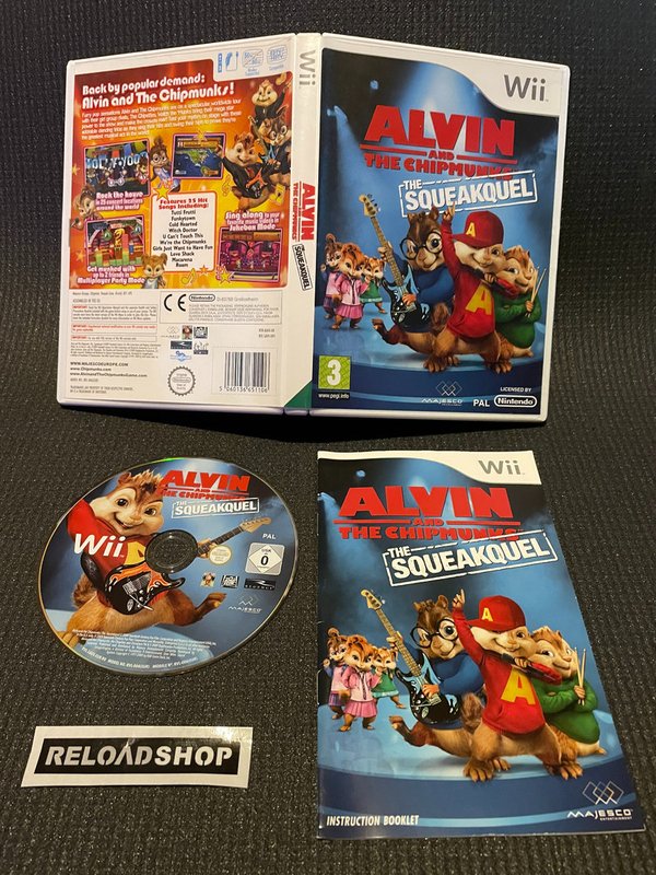 Alvin And The Chipmunks The Squeakuel Wii (käytetty) CiB