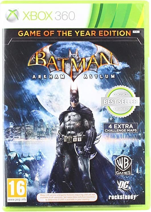 Batman Arkham Asylum Game Of The Year Edition - Classic Xbox 360 (käytetty) CiB