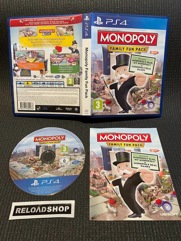 Monopoly Family Fun Pack PS4 (käytetty) CIB